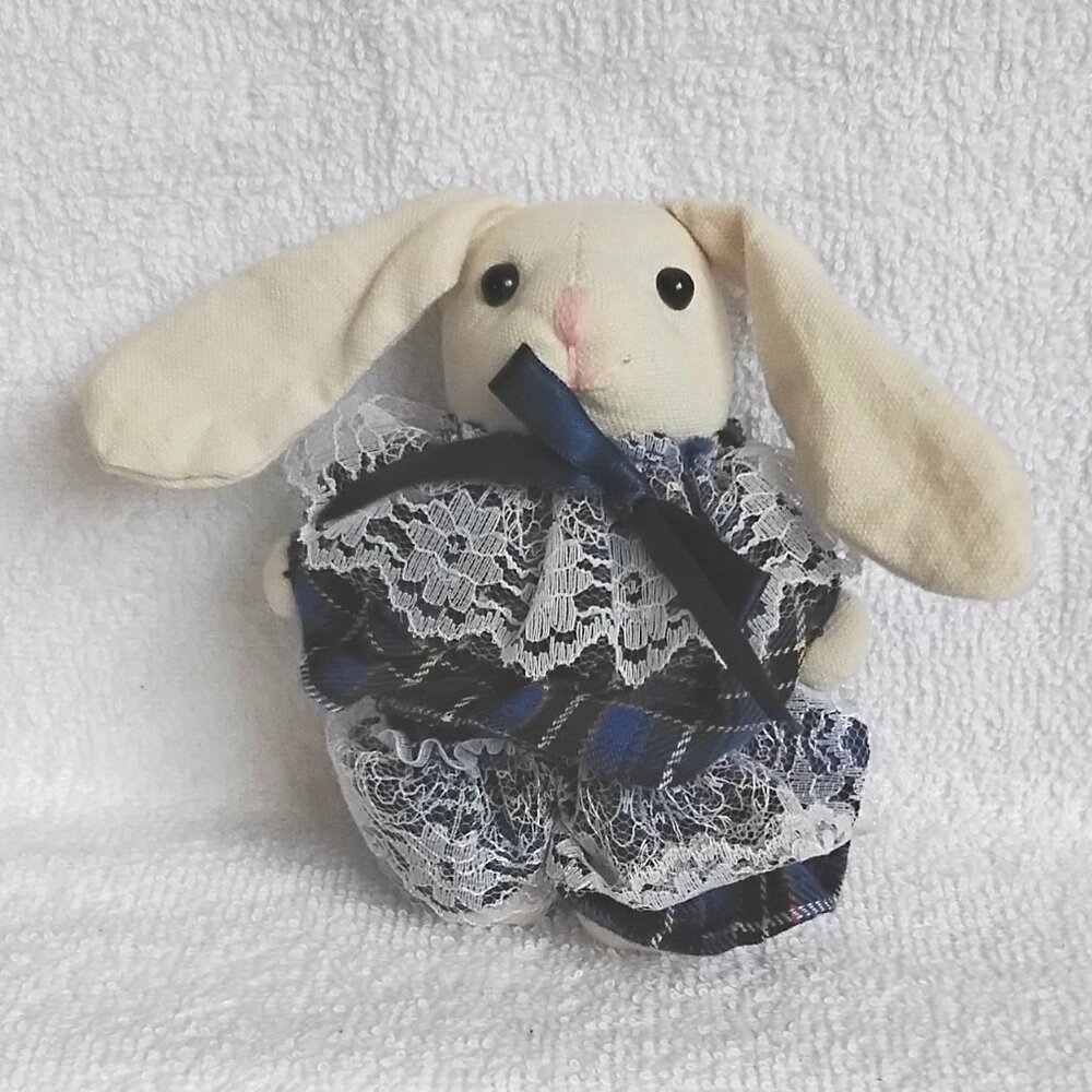 Stuffed 5 1/4" (Standing) Handcrafted Long Eared Bunny Rabbit!!